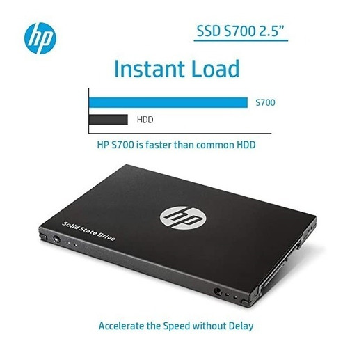 Hp Ssd S700 500gb, Sata 6.0 Gb/s, 2.5 + Beneficio