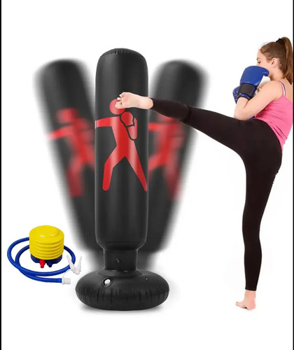 Saco De Boxeo Inflable + Inflador