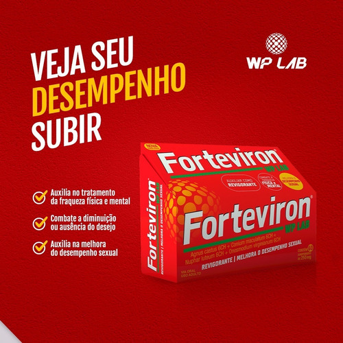 Imagen 3 de 6 de Suplemento Apetito Sexual Forteviron Femenino Y Masc. 60 Cap