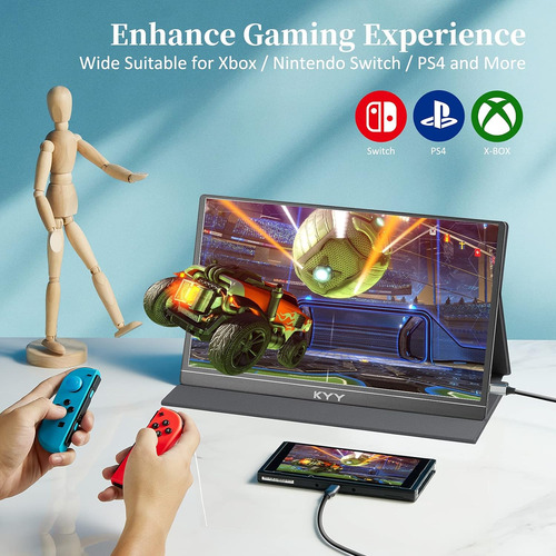 Monitor Portátil Kyy, 15.6'' 1080p, Fhd, Usb-c, 60 Hz