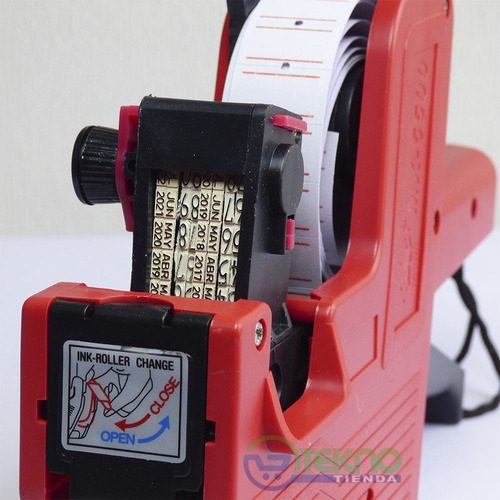 Imagen 5 de 5 de Fechadora + Rollo 8000 Etiquetas Elab Y Venc Envio Gratis