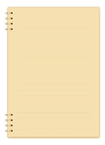 Cuaderno Horizontal Coil Book, Tamaño A5, 8 Orificios, Engro