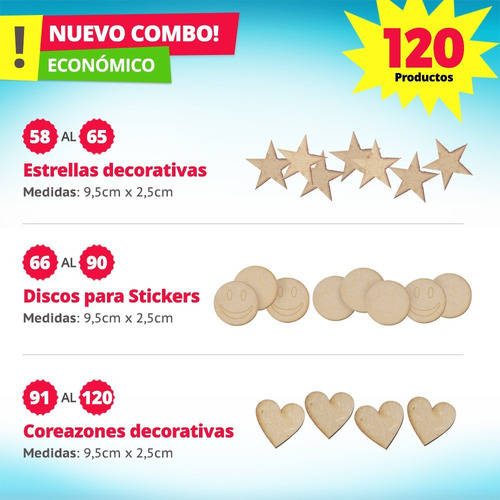 Imagen 8 de 10 de Candy Bar Fibrofacil 120 Productos Mdf Candybar Fibrofacil