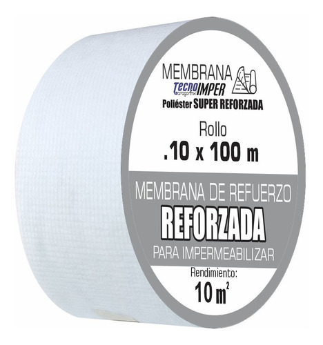 Membrana Para Impermeabilizar Super Reforzada  Rollo 10 Cms