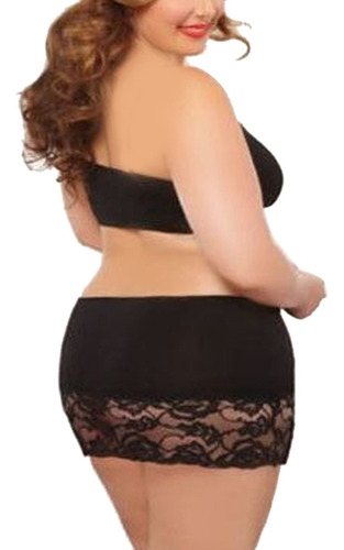 Lencería De Mujer, Camisón De Encaje, Talla Grande, Ropa Int