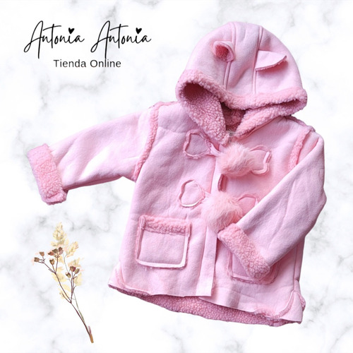 Tapado Infantil Gamuzado - Corderito En Su Interior. Campera