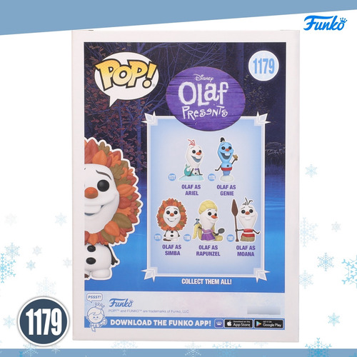 Funko Pop Olaf Como Simba #1179 Disney Frozen Olaf Presenta