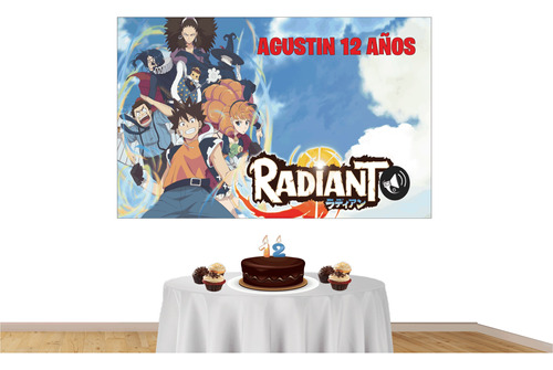 Cartel Radiant Cumpleaños Anime