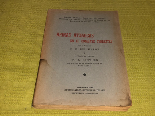 Armas Atómicas En El Combate Terrestre - Reinhardt Kintner