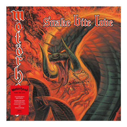 Motörhead Snake Bite Love 1 Vinilo Color Rojo Transparente