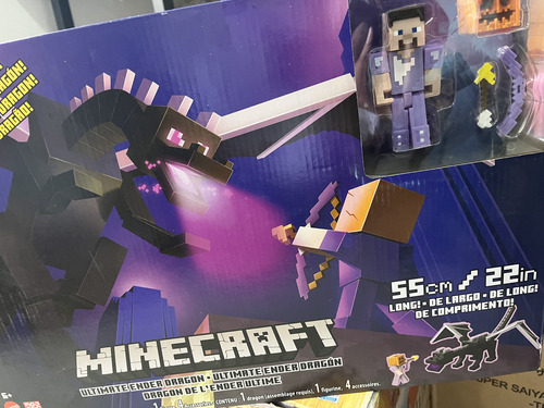 Ultimate Ender Dragon Y Steve Minecraft 55 Cm Mattel