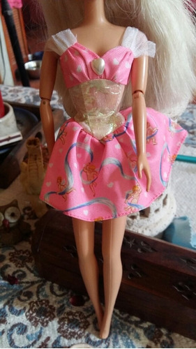 Vestido Para Barbie Color Rosado Original Us $ 6,00