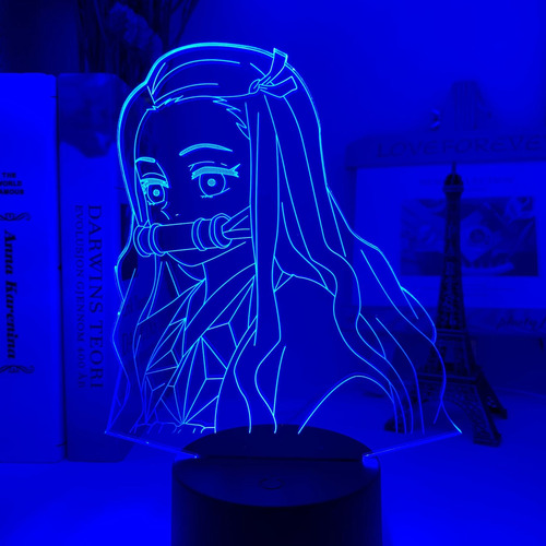 Kimetsu No Yaiba Nezuko Kamado Figura Led Luz De Noche