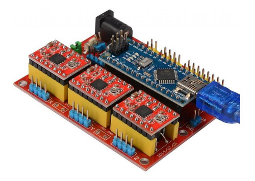 Modulo Expansion Arduino A4988 Cnc V4 Placa Driver Engraver