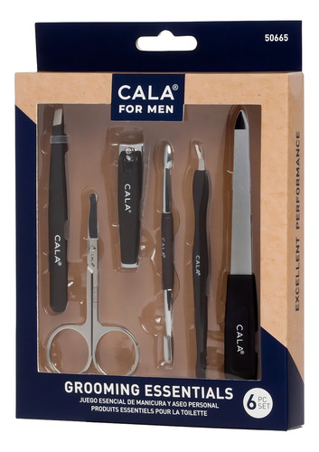 Cala Juego De Manicure Y Aseo Personal P/hombres 6 Piezas