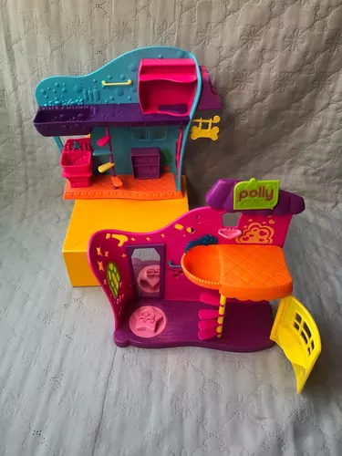 Spa/salão De Beleza E Pet Shop Da Polly Pocket C/ Acessórios