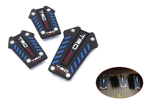 Set 3 Cubre Pedales Deportivo Tunning Racing Auto