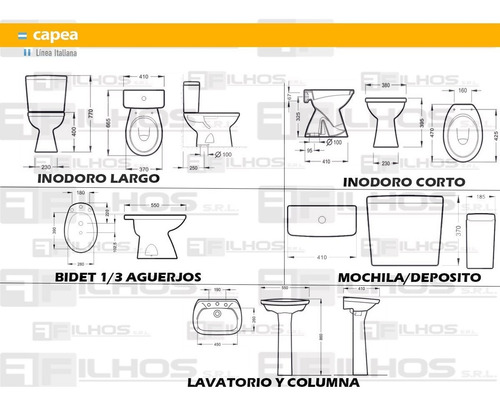Imagen 3 de 6 de Pileta Bacha Lavatorio Roca Capea Italiana Blanco 540 P
