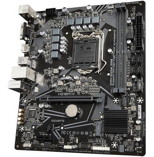 Tarjeta Madre Gigabyte H510m H Socket 1200 Color Negro