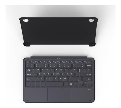 Teclado Zwide Con Panel Táctil Y Estuche Con Soporte G105u