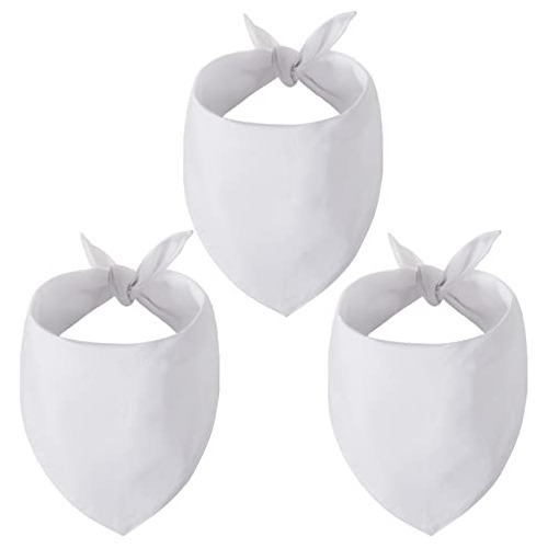 Gofshy Pañuelos En Blanco Para Perros Pequeños, 3 Piezas, 