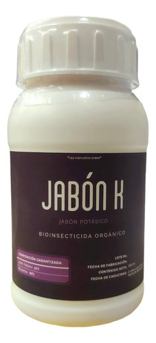 Jabon Potasico 250ml Insecticida Organico Mata Mosca Blanca
