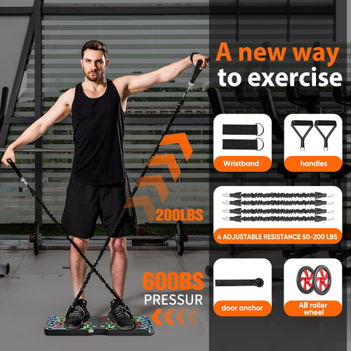 Tabla De Flexiones Aerlang 30 En 2 Accesorios De Fitness Negro
