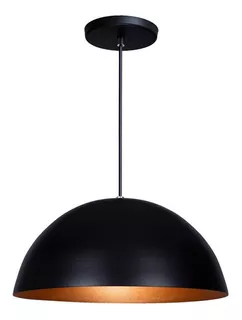 Luminária Pendente Meia Lua 40 Cm Lustre Sala Mesa Cozinha