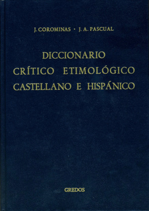 Libro Diccionario Crítico Etimológico Castellano E Hispánic