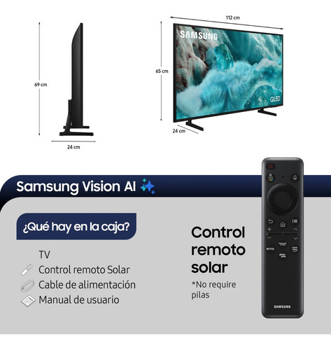 Smart Tv Samsung 50 Qled Q7fa 4k Vision Ai 2025