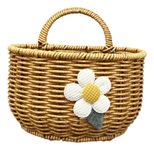 Canasta De Almacenamiento Colgante Flor De Semicírculo