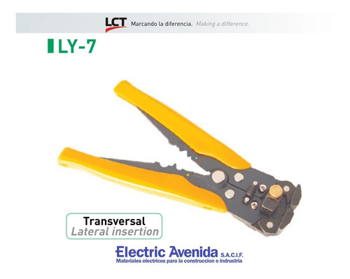 Imagen 1 de 6 de Pinza Pela Cables Transversal Crimpreadora 1 - 6 Mm Lct Ly-7
