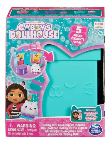 Gabby's Dollhouse Mini Conjunto De Juego Gancho Cakey Cat