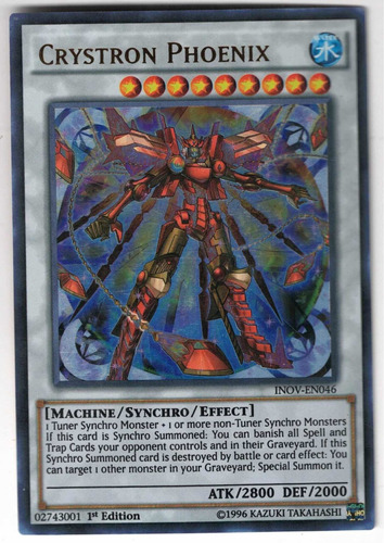 Yugioh Crystron Phoenix Ultra 1st Inov-en046