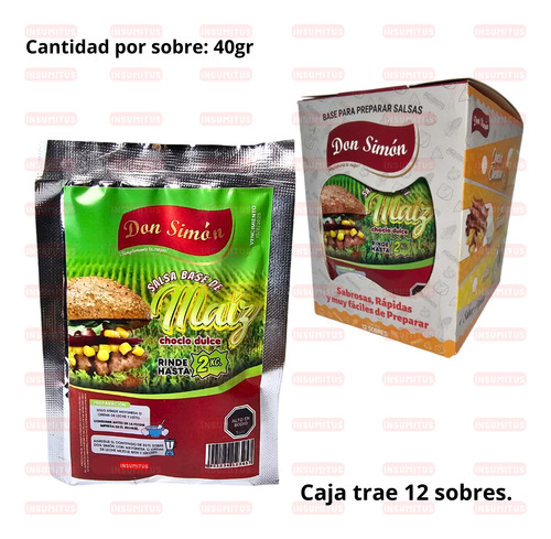 Salsa Base Maiz (40gr) Don Simon