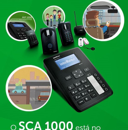 Interfone Sem Fio Coletivo Chip Xpe 1013 Bio Mip Intelbras