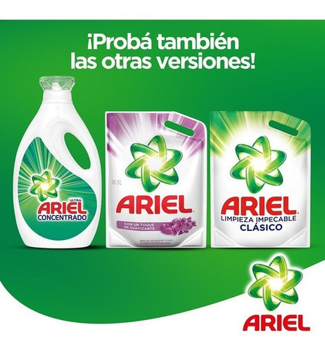 Jabón Líquido Ultra Concentrado Para Ropa Ariel 1,2l