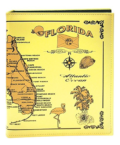 Álbum De Fotos De Rockin Gear Pequeño Cuero Mapa De Florida 