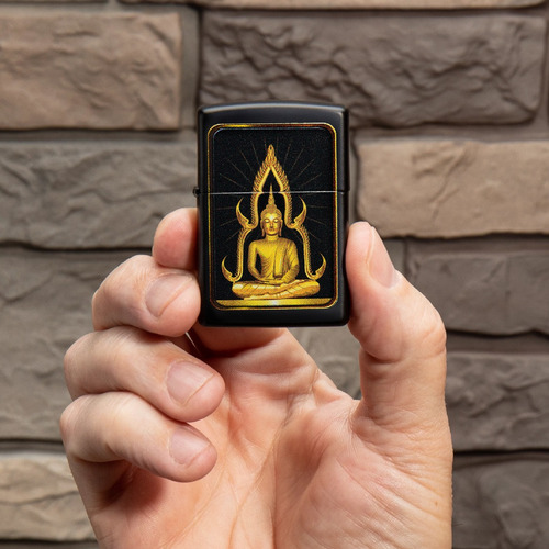 Imagen 5 de 10 de Encendedor Zippo Lighter Buddha Matte Impreso