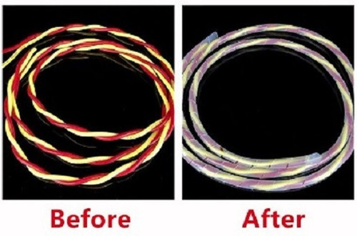 Imagen 2 de 4 de Espiral Organizador De Cable, Color Negro.