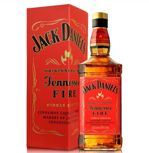 Whisky Jack Daniels Fire 1000 Ml C/ Caixa- 100 % Original