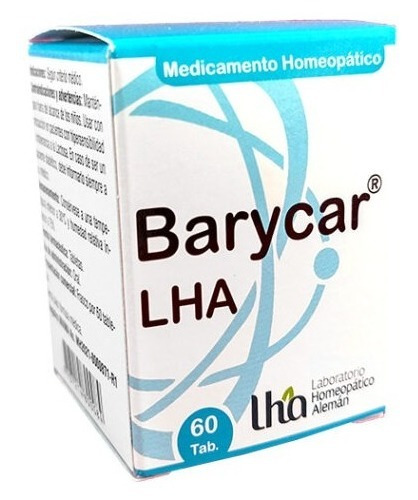 Barycar - Lha - 60 Comprimidos - Unidad a $938