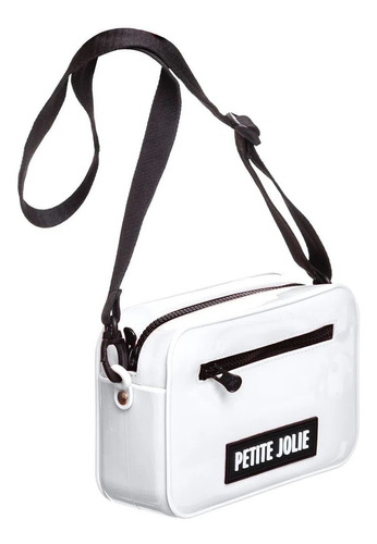 Bolsa Petite Jolie Pj10561 Retangular Pequena Transversal Cor Branco