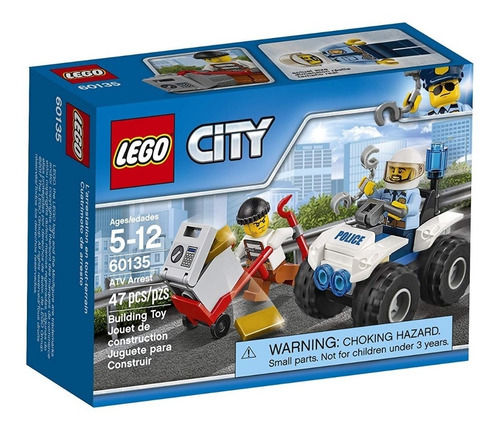 Juego Lego City Cuatrimoto De Arresto Para Niños / Nuevo 