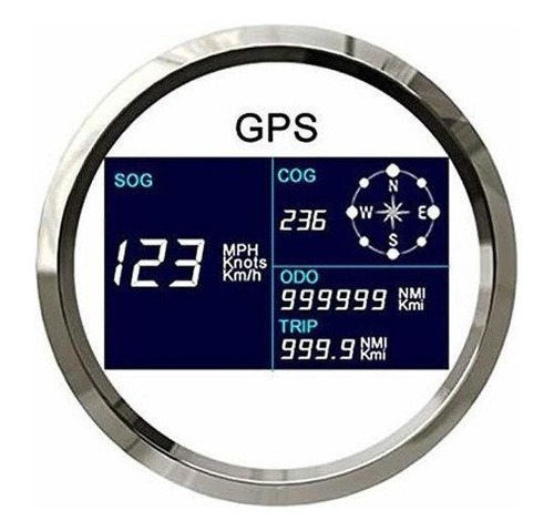 El Velocimetro Gps Para Barco O Coche, Con Antena Gps De 3 3