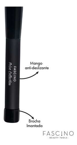 Imagen 8 de 9 de Set 4 Brochas Y Pinceles Prive Make Up Crueltyfree Fascino