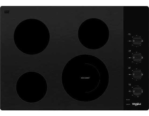 Parrilla Whirlpool Eléctrica 30 Black Wce55us0hb Color Negro