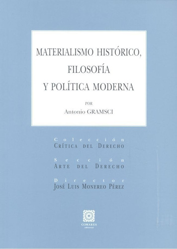 Libro Materialismo Histã³rico, Filosofã­a Y Polã­tica Mod...