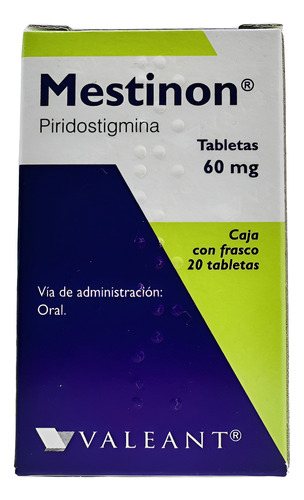 Mestinon (piridostigmina) 60 Mg Caja Con20 Tabletas. Valeant
