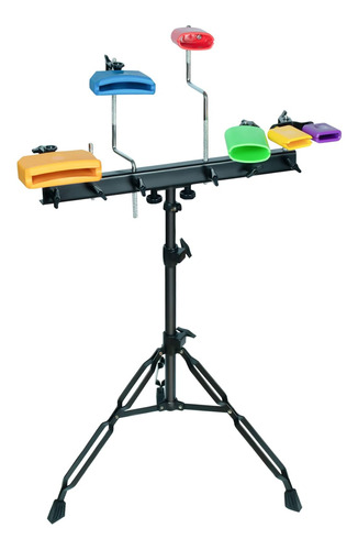 Muscell Jam Block Set Con Soporte, Instrumento Musical De Pe